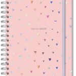 Caderno colegial 10 materias Corações holograficos