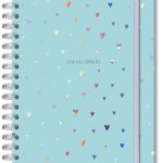 Caderno colegial 1 matéria Corações holográficos