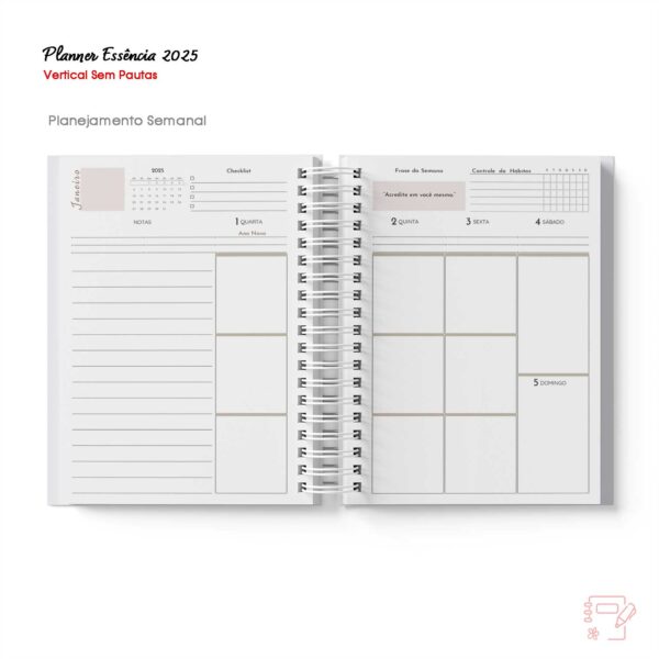 Planner Essência 2025 - Rosê - Imagem 3