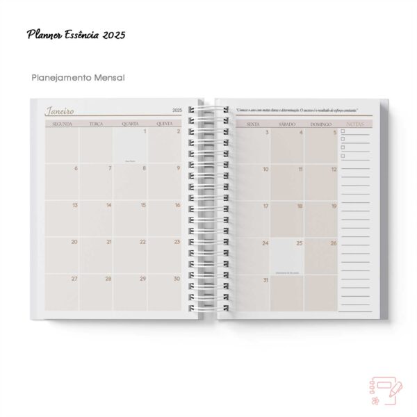 Planner Essência 2025 - Neutro - Imagem 3