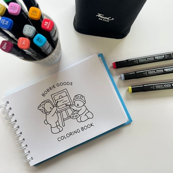 Kit Canetas para Colorir 24 Cores + Livro de Colorir Ursinho - Imagem 6