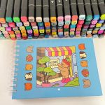 Kit Canetas para Colorir 120  Cores + Livro de Colorir Ursinho - Imagem 3