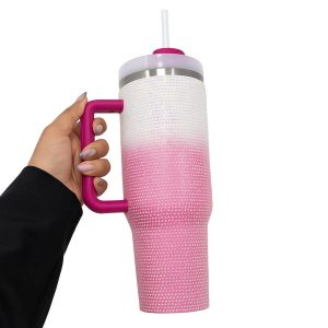 Garrafa com Canudo 1,200ml - Strass
