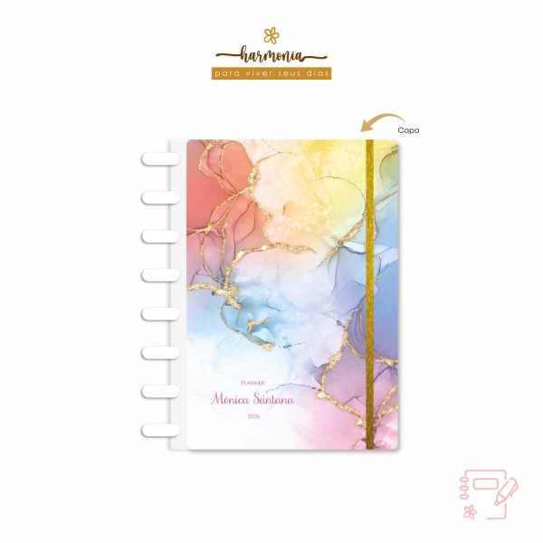 Planner de Discos Personalizado 2026 - Harmonia - Color - Imagem 1
