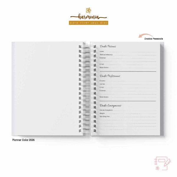 Planner Personalizado 2026 - Harmonia - Color - Imagem 18
