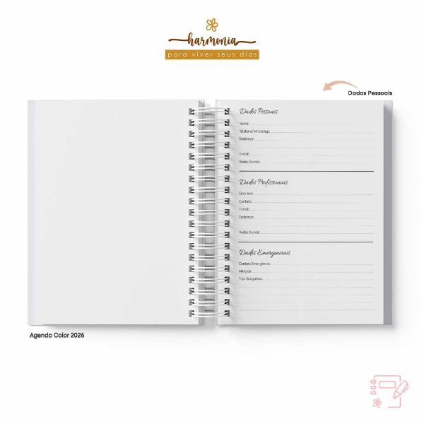 Agenda Personalizada 2026 - Harmonia - Color - Imagem 5