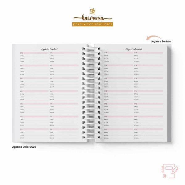 Agenda Personalizada 2026 - Harmonia - Color - Imagem 15