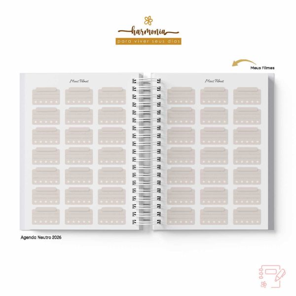 Agenda Personalizada 2026 - Harmonia - Neutro - Imagem 15