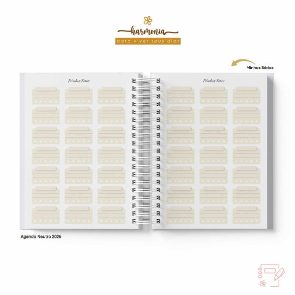 Agenda Personalizada 2026 - Harmonia - Neutro - Imagem 16