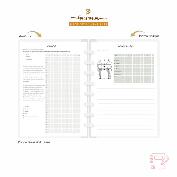 Planner de Discos Personalizado 2026 - Harmonia - Color - Imagem 25