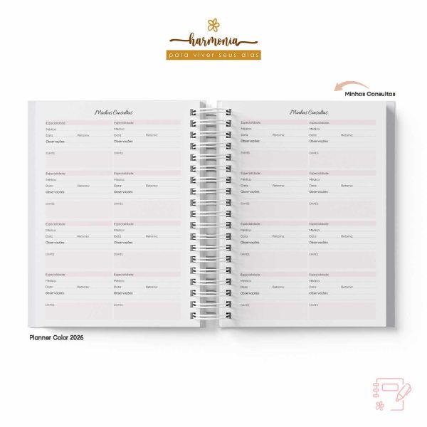 Planner Personalizado 2026 - Harmonia - Color - Imagem 27
