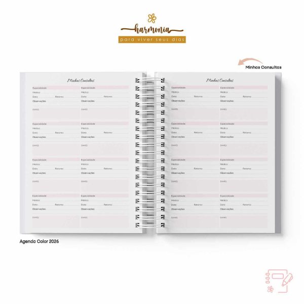Agenda Personalizada 2026 - Harmonia - Color - Imagem 21