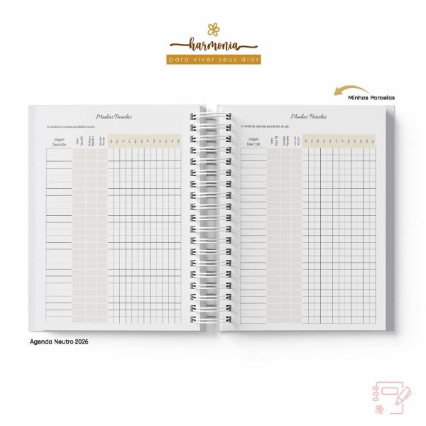 Agenda Personalizada 2026 - Harmonia - Neutro - Imagem 18