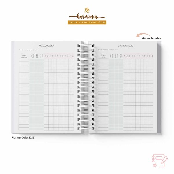 Planner Personalizado 2026 - Harmonia - Color - Imagem 28