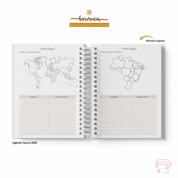 Agenda Personalizada 2026 - Harmonia - Neutro - Imagem 19