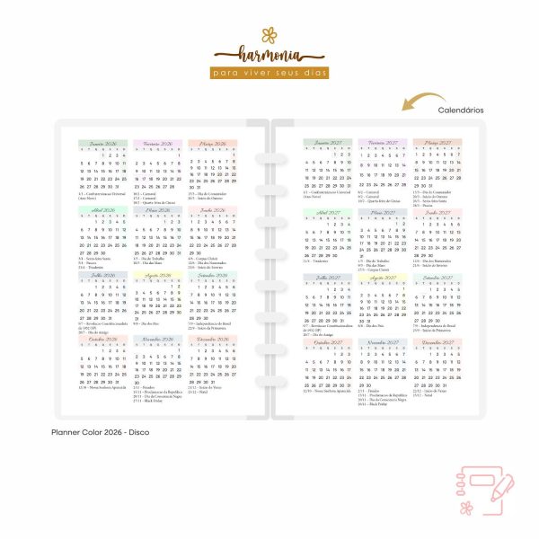 Planner Fichário em Couro - Harmonia - Color - Imagem 16