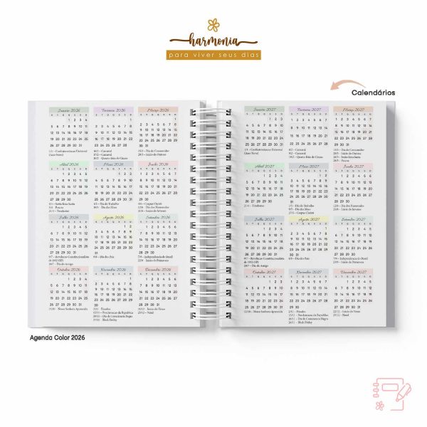 Agenda Personalizada 2026 - Harmonia - Color - Imagem 6