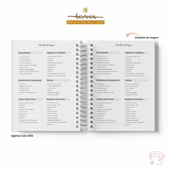 Agenda Personalizada 2026 - Harmonia - Color - Imagem 25