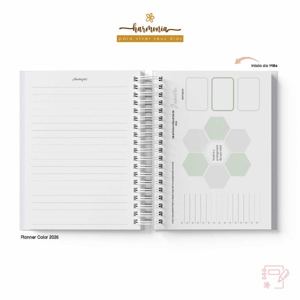 Planner Personalizado 2026 - Harmonia - Color - Imagem 32