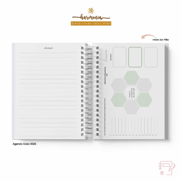 Agenda Personalizada 2026 - Harmonia - Color - Imagem 26