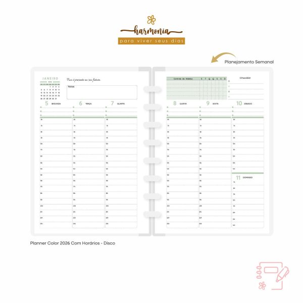 Planner Fichário em Couro - Harmonia - Color - Imagem 29