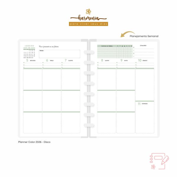 Planner Fichário em Couro - Harmonia - Color - Imagem 28