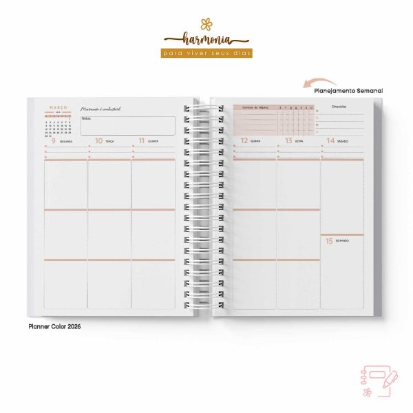 Planner Personalizado 2026 - Harmonia - Color - Imagem 34