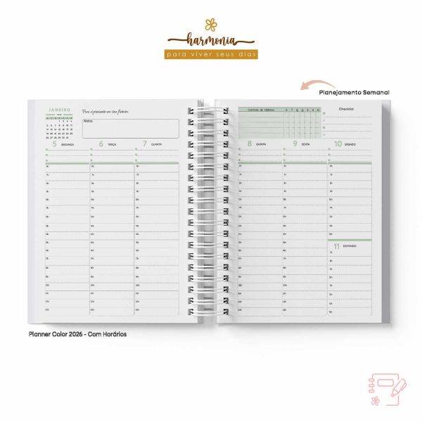 Planner Personalizado 2026 - Harmonia - Color - Imagem 38
