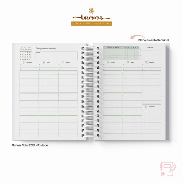 Planner Personalizado 2026 - Harmonia - Color - Imagem 39