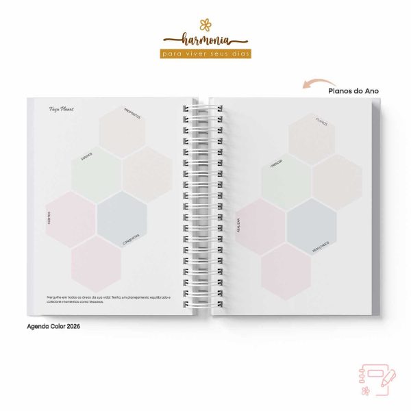 Agenda Personalizada 2026 - Harmonia - Color - Imagem 9