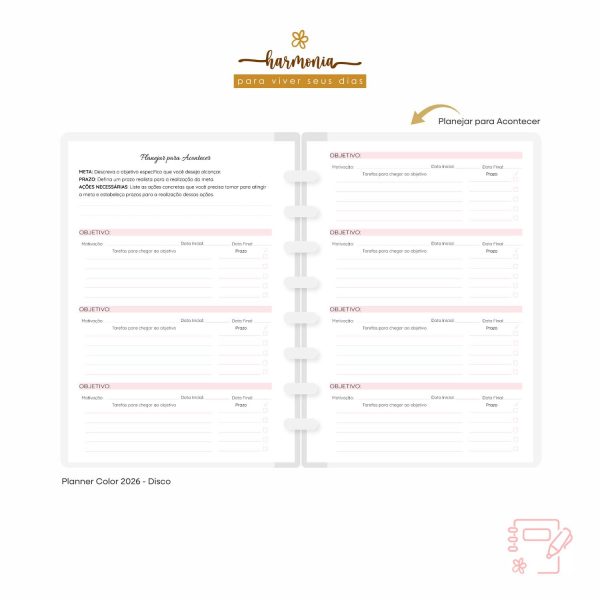 Planner Fichário em Couro - Harmonia - Color - Imagem 20