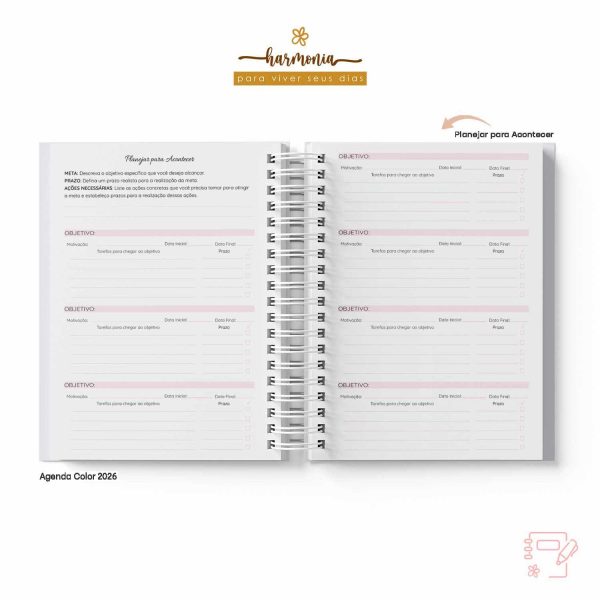 Agenda Personalizada 2026 - Harmonia - Color - Imagem 11