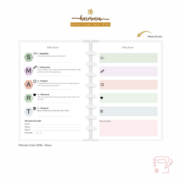 Planner Fichário em Couro - Harmonia - Color - Imagem 22