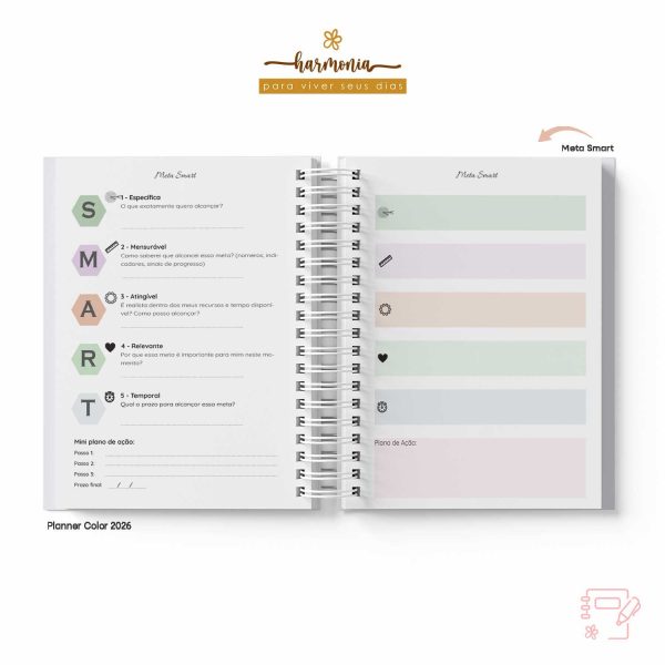 Planner Personalizado 2026 - Harmonia - Color - Imagem 24