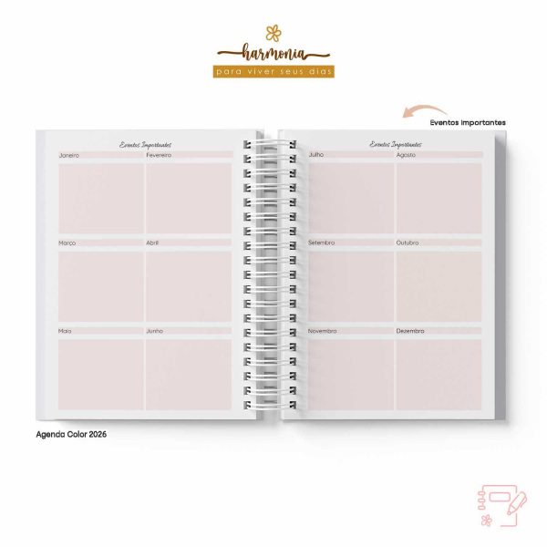 Agenda Personalizada 2026 - Harmonia - Color - Imagem 13
