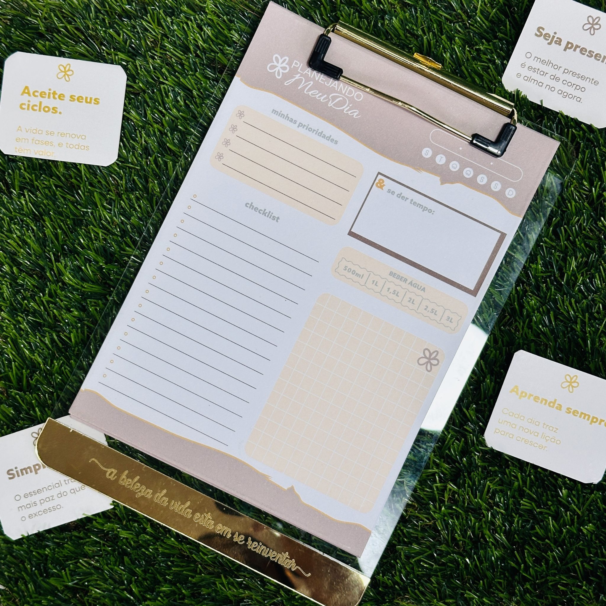 IMG_4963 Prancheta em Acrílico Personalizada A5 - Harmonia - Neutro - Imagem 1