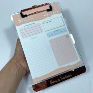 Prancheta em Acrílico Personalizada A5 - Harmonia - Color