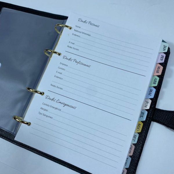 Planner Fichário em Couro - Harmonia - Color - Imagem 2