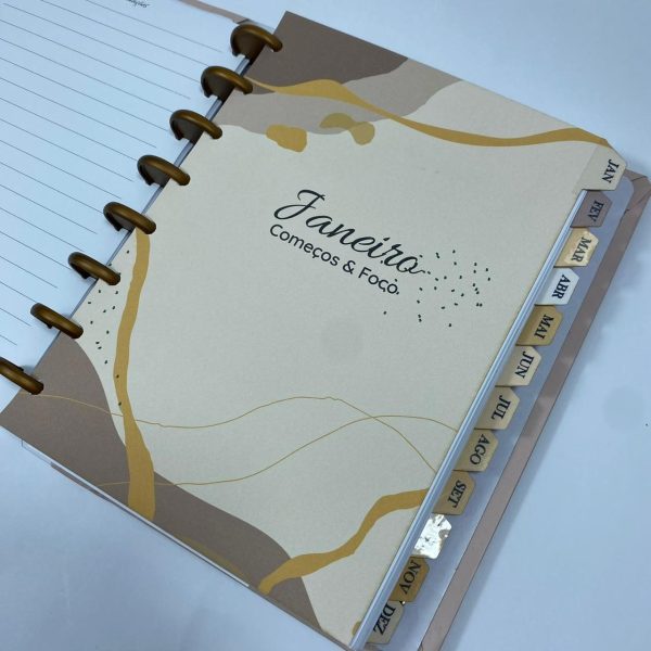 Planner de Discos Personalizado 2026 - Harmonia - Neutro - Imagem 3